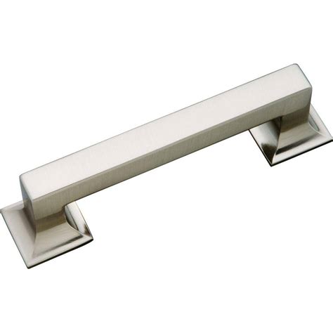 home depot cabinet pulls stainless steel|stainless steel cabinet edge pulls.